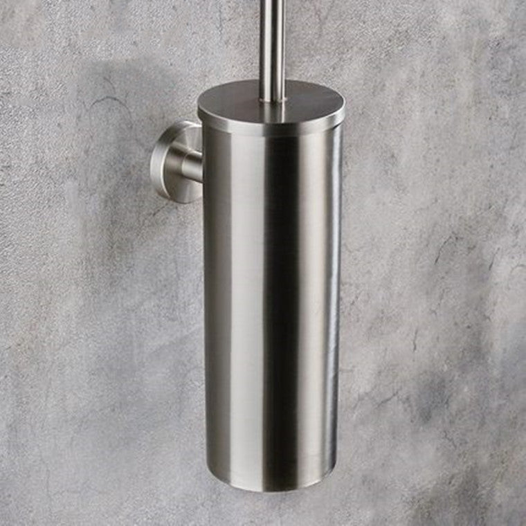 Pexloria Stainless Steel Long-Handle Toilet Brush with Lid — product view 3