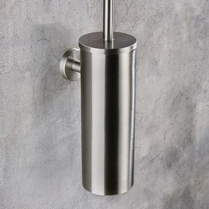 Pexloria Stainless Steel Long-Handle Toilet Brush with Lid — product view 3