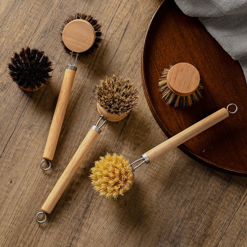 Pexloria Detachable Long-Handle Kitchen Cleaning Brush with Fiber Options — product view 2