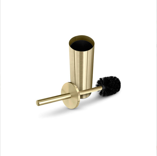 Pexloria Brushed Gold Stainless Steel Toilet Brush and Holder — product view 1