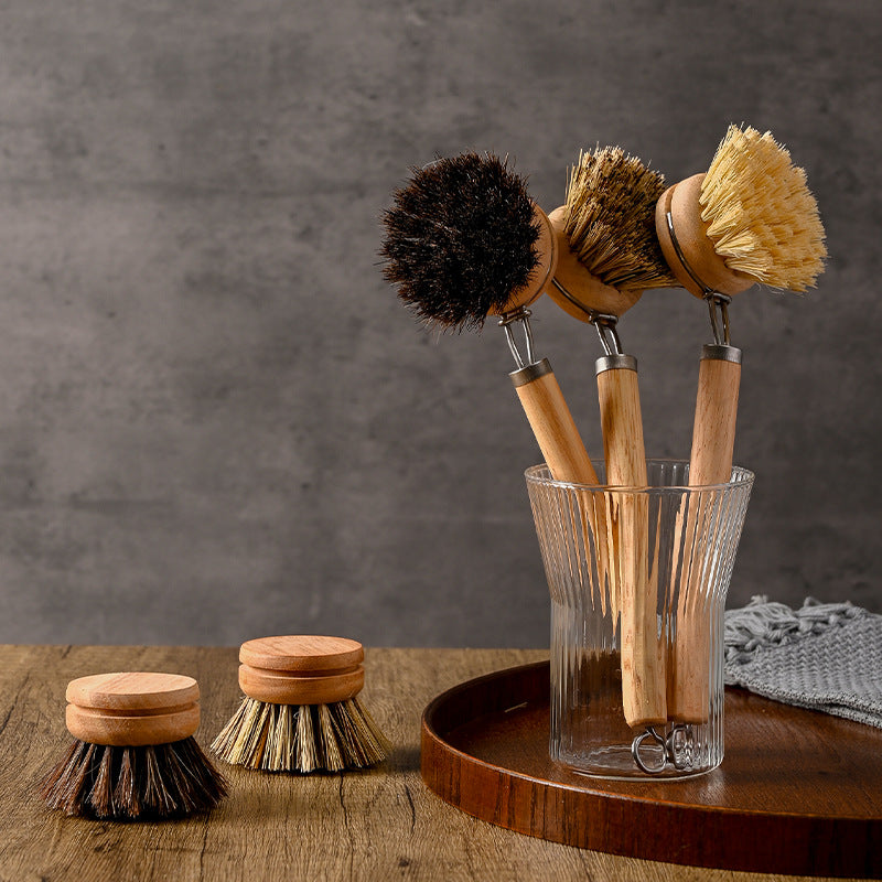 Pexloria Detachable Long-Handle Kitchen Cleaning Brush with Fiber Options — product view 3