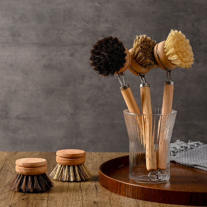 Pexloria Detachable Long-Handle Kitchen Cleaning Brush with Fiber Options — product view 3