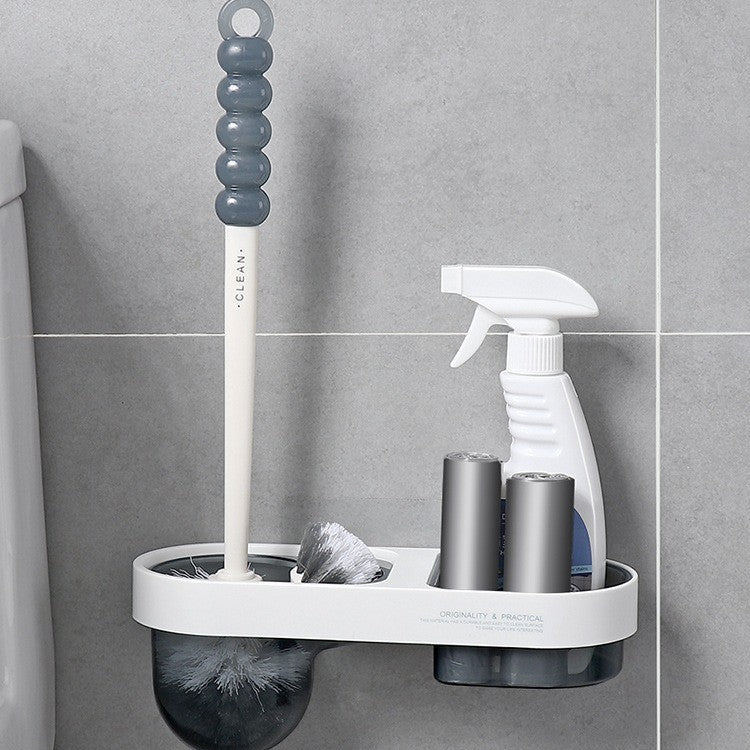 Pexloria Wall-Mounted Toilet Brush with Storage Holder — product view 3