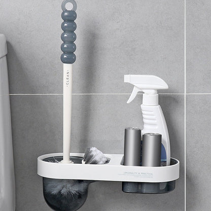 Pexloria Wall-Mounted Toilet Brush with Storage Holder — product view 3
