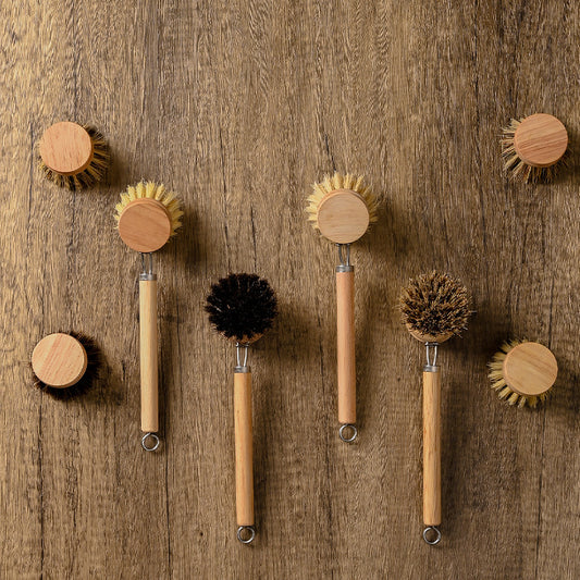 Pexloria Detachable Long-Handle Kitchen Cleaning Brush with Fiber Options — product view 1